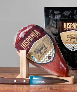 Alternative view of KIT MINI JAMON HISPANIA COM FACA E SUPORTE/JAMONERA